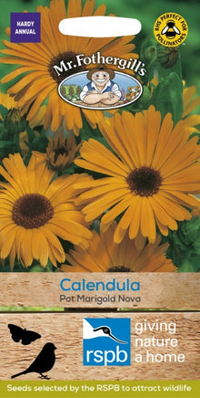 Mr Fothergills CALENDULA Pot Marigold Nova Seeds