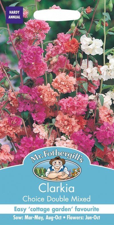 Mr Fothergills Clarkia Choice Double Mixed Seeds