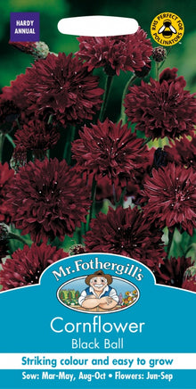 Mr Fothergills Cornflower Black Ball Seeds