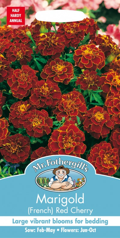 Mr Fothergills Marigold (French) Red Cherry Seeds