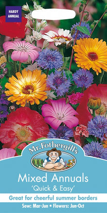 Mr Fothergills Mixed Annuals Quick Easy Seeds