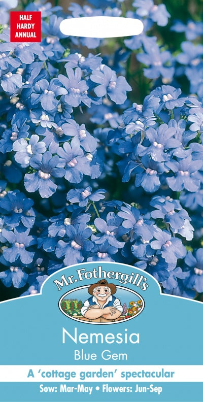 Mr Fothergills Nemesia Blue Gem Seeds