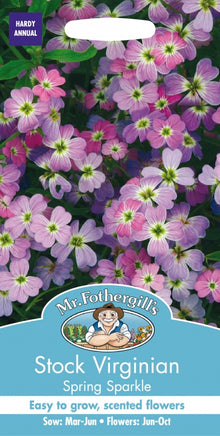 Mr Fothergills Stock Virginian Spring Sparkle Seeds