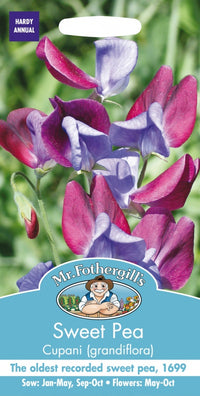 Mr Fothergills Sweet Pea Cupani (Grandiflora) Seeds