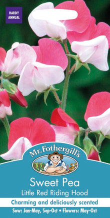 Mr Fothergills Sweet Pea Little Red Riding Hood Seeds