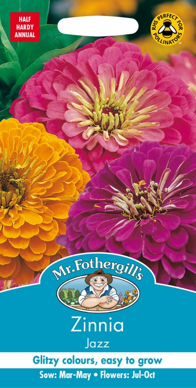 Mr Fothergills Zinnia Jazz Seeds