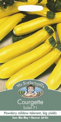 Mr Fothergills COURGETTE Soleil F1 Seeds