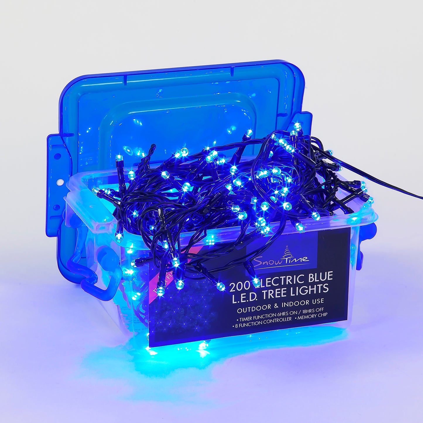 200 Blue LED Multi-function Lights With Timer