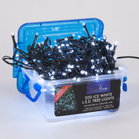 200 White Multi-Function Christmas Lights with Timer
