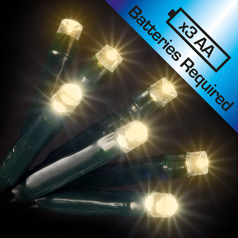 20 Battery Operated LED Static Lights Warm White – Sefton Meadows ...