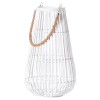 Domed White Lantern With Rope Detail