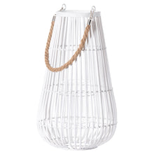 Domed White Lantern With Rope Detail