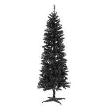 6ft Black Pencil Pine Slim Artificial Christmas Tree (180cm)