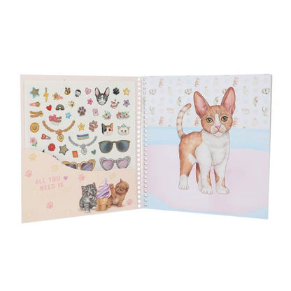 TOPModel Dress Me Up KITTY Sticker Book