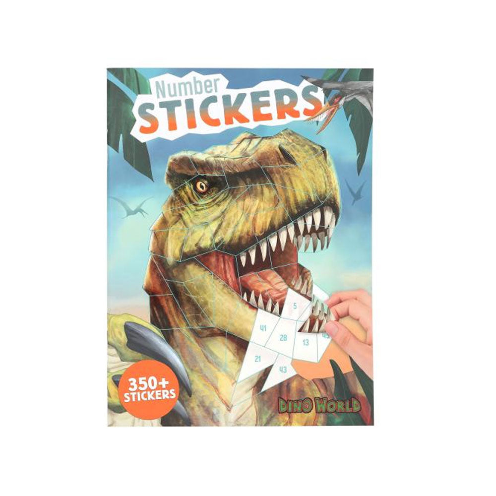 Dino World Number Sticker Activity Book