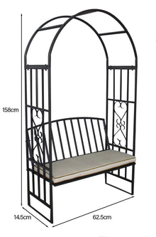 Metal Garden Arch with Cushions