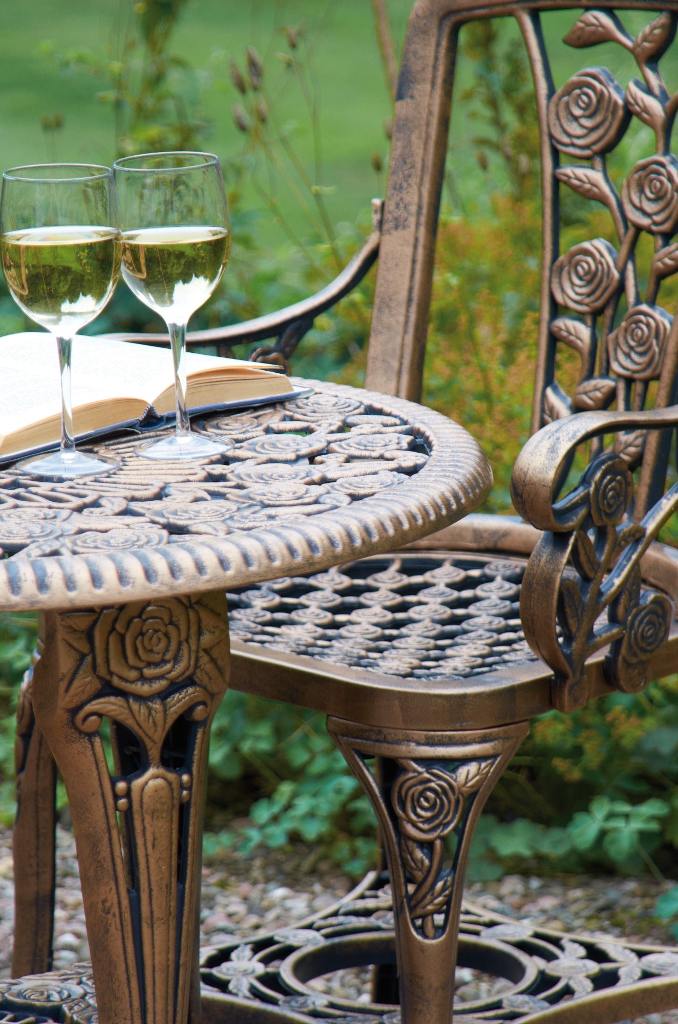 Armchair Patio Set - Rose 3 pc - Bronze