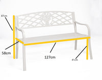 Coalbrook Garden Bench - White
