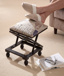 3 Position Footstool - Mahogany