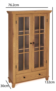 Display Media Cabinet - Oak