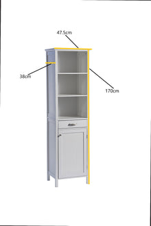 Tall Storage Cabinet - White