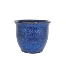 Neptune Ceramic Glazed Planter Bell Pot Pearl Blue 23cm