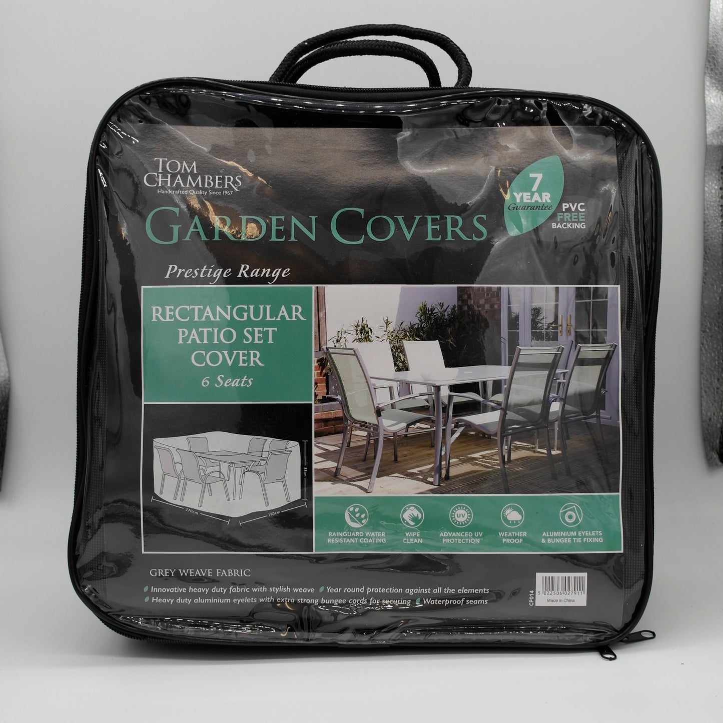 Tom Chambers Rectangular Patio Set Garden Cover (6 Seater)