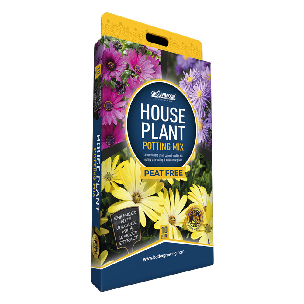 Growmoor Premium Peat Free House Plant Mix 10L