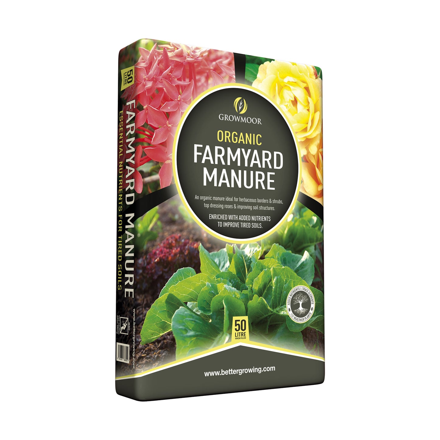 GrowMoor Organic Farmyard Manure 50L