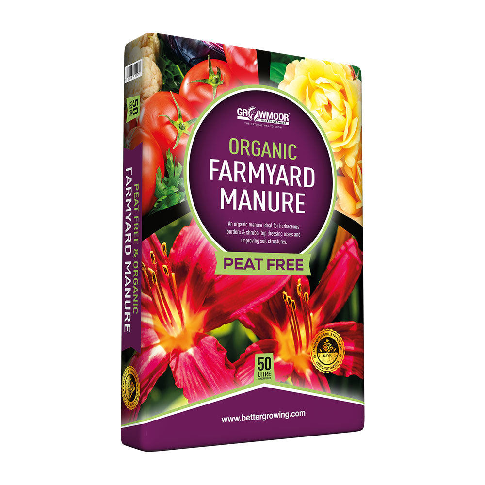 Growmoor Organic Farmyard Manure 50L
