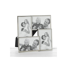 Shiny Silver Collage Photo Frame 4 Pictures