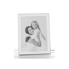 Plain White Silver Photo Frame 6x8