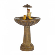Duck Family Fountain Solar Water Feature
