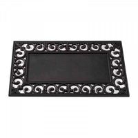 Black Outdoor Rubber Doormat Frame 45x75cm