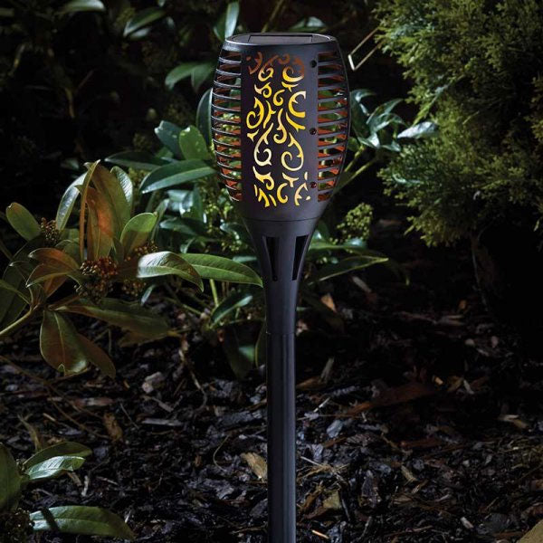 Individual Flaming Torch Solar Stake Path Light 74cm