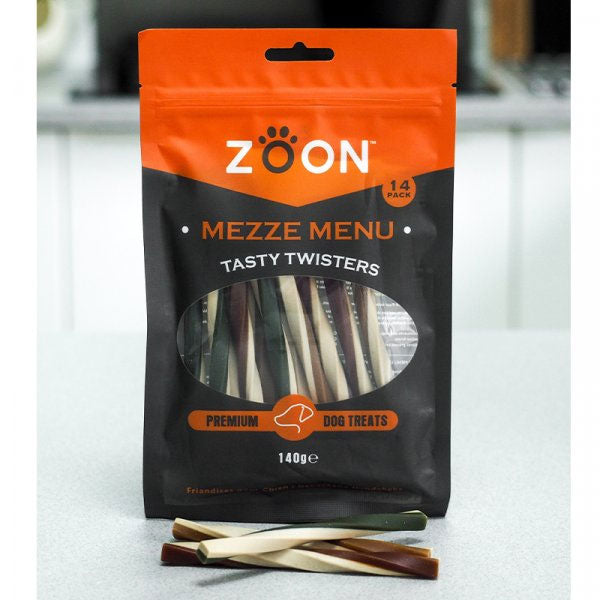 Mezze Menu Tasty Twisters Dog Treat - 14 Pack