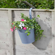 6in Fence & Balcony Hanging Pot Slate 3pk