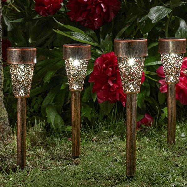 Damasque Individual Solar Stake Path Light Bronze 36cm