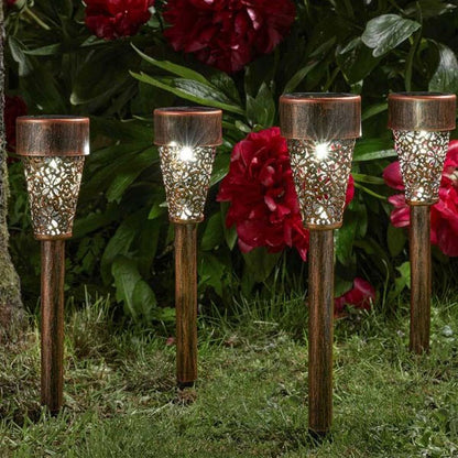 Damasque Individual Solar Stake Path Light Bronze 36cm