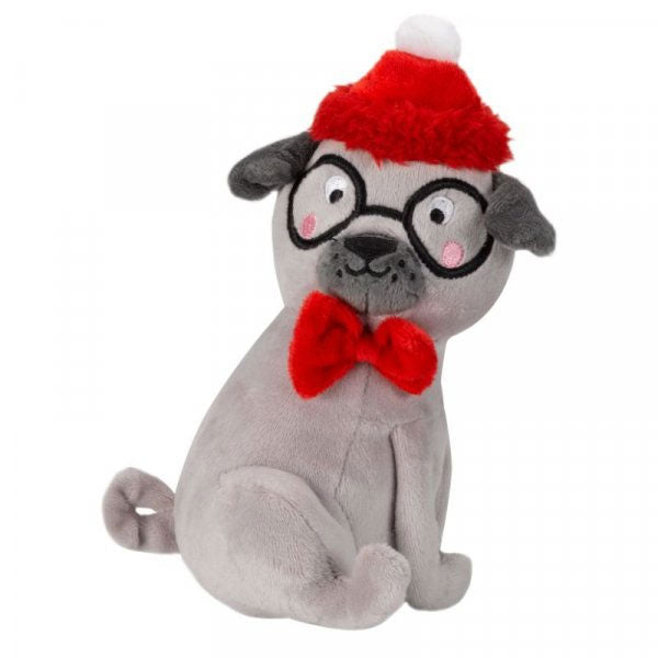 Plush Percy Pug PlayPal Squeaky Dog Toy