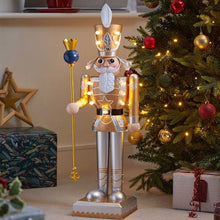InLit Nutcracker Gold & White Decoration 80cm