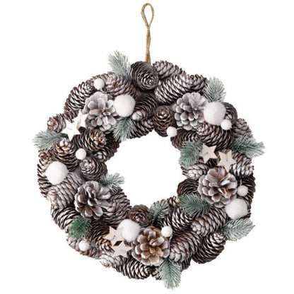FrostPine Christmas Door Wreath 36cm