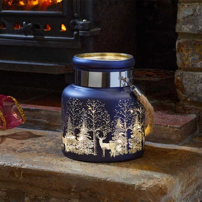 Wonderland Lantern Candle Holder - Sapphire