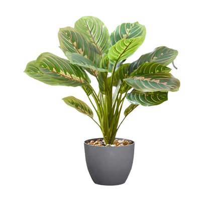 faux prayer plant Artificial Faux Prayer Plant 35cm – Sefton Meadows Garden Centre