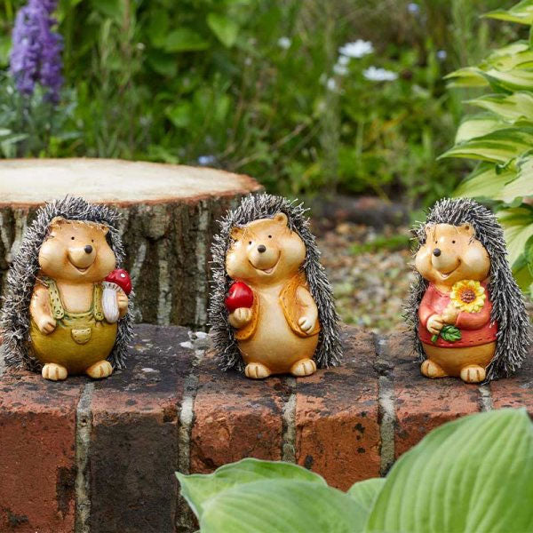 Baby Hoglet Hedgehog Garden Ornament 11cm - Assorted