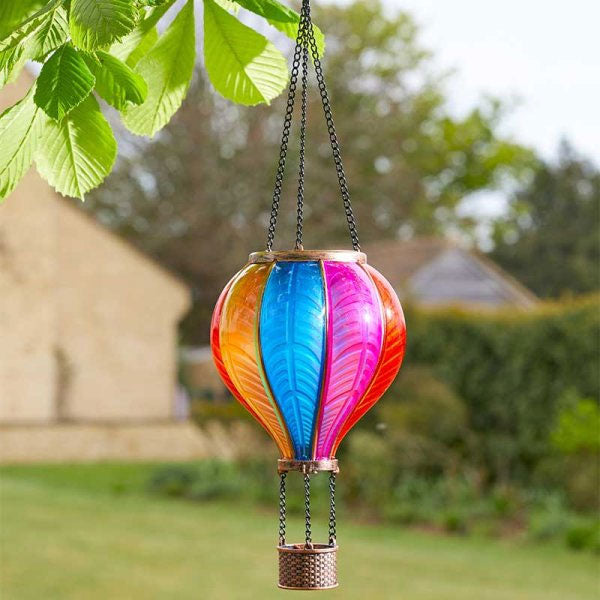 Rainbow Flaming Balloon Solar Light Decoration