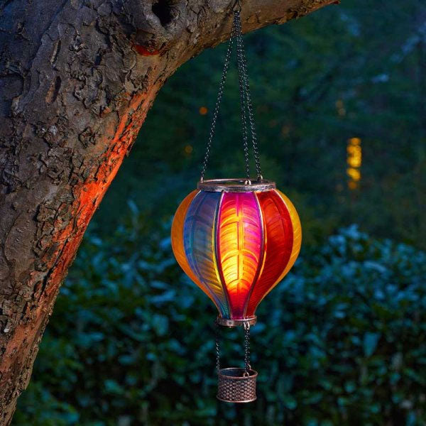 Rainbow Flaming Balloon Solar Light Decoration