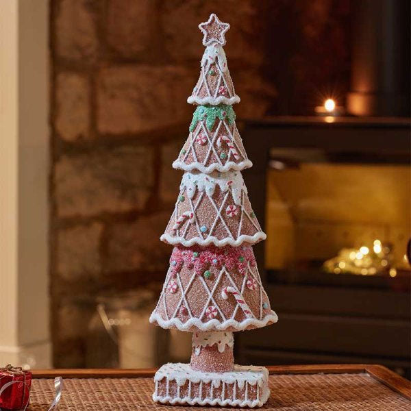Gingerbread Xmas Tree Christmas Decoration - 30cm