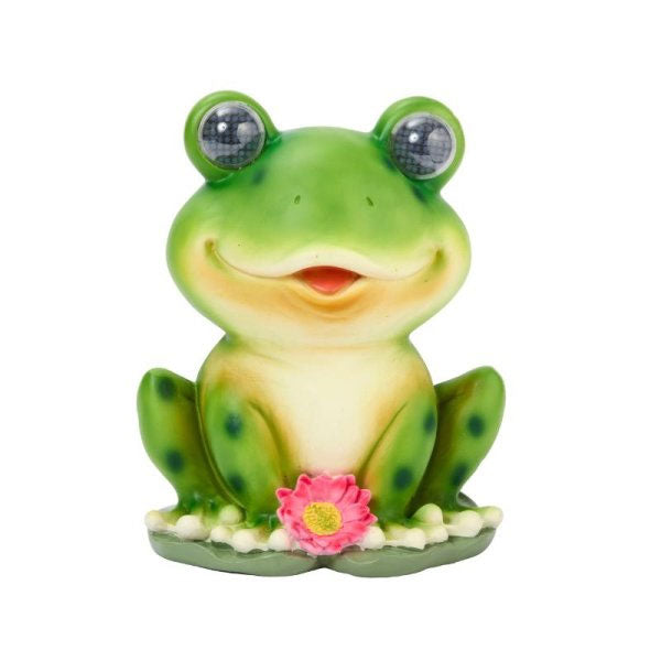 Blinkin' Frog Solar Ornament