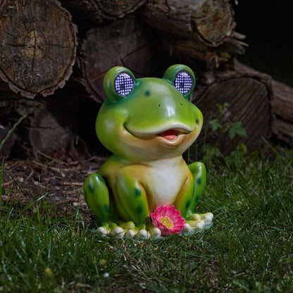 Blinkin' Frog Solar Ornament